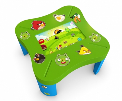 Детский сенсорный интерактивный стол (зелено-оранжевый)